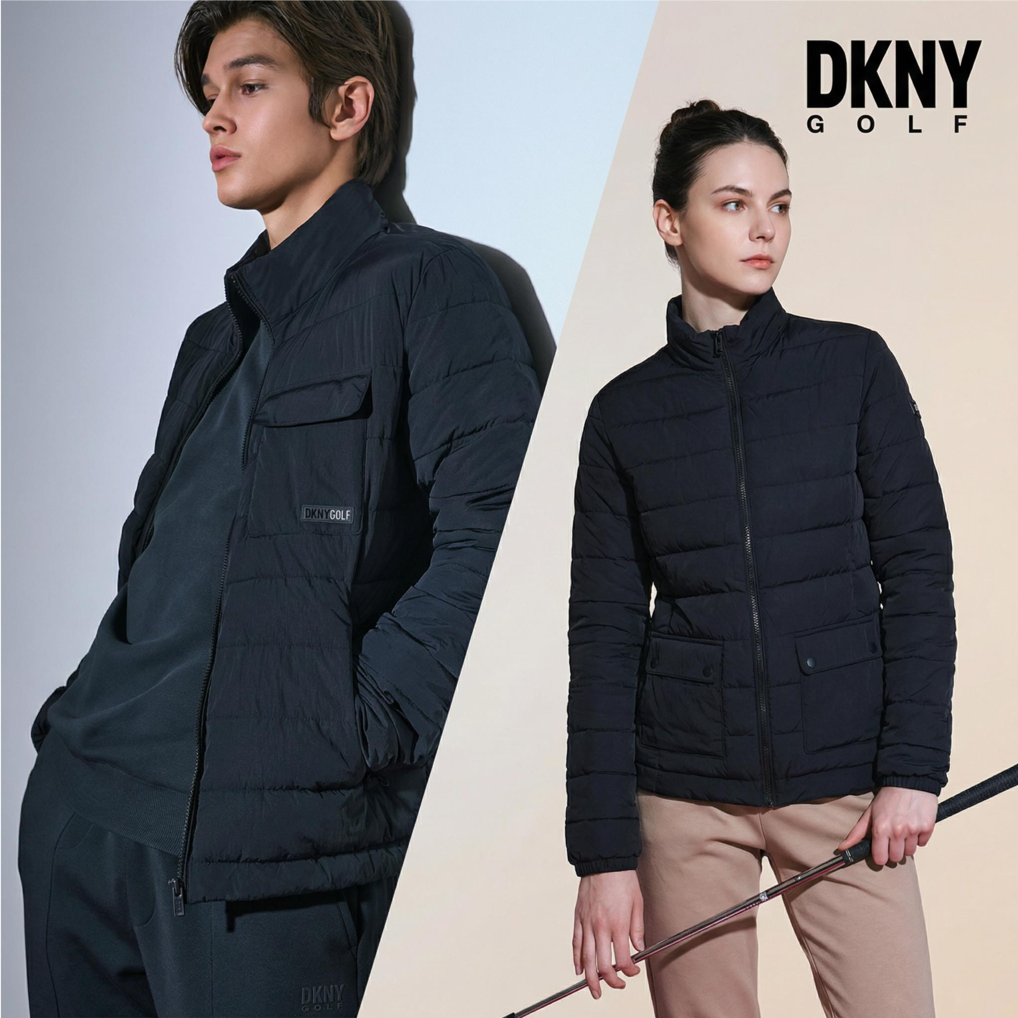 [DKNY][정상가 92000원] [DKNY] 패딩자켓 남녀 블랙 : 롯데ON