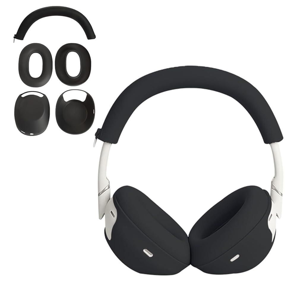 [해외] Aiivioll 소니 WH-1000XM6 헤드폰용 3세트 이어패드 커버, Embody 커버/이어 컵 커버/헤드밴드 땀 방지 부드러운 실리콘