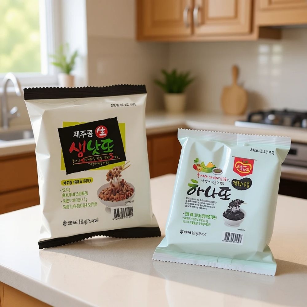 제주콩 생낫또 53g 30개+검정약콩 하나또 53g 30개