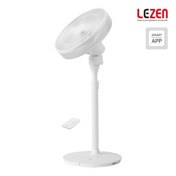 LEZEN / (주)이앤에스인터내셔널 르젠 [르젠] 2세대 앱연동 BLDC 저소음 리모컨 선풍기 LZEF-DC130 네이틀그레이