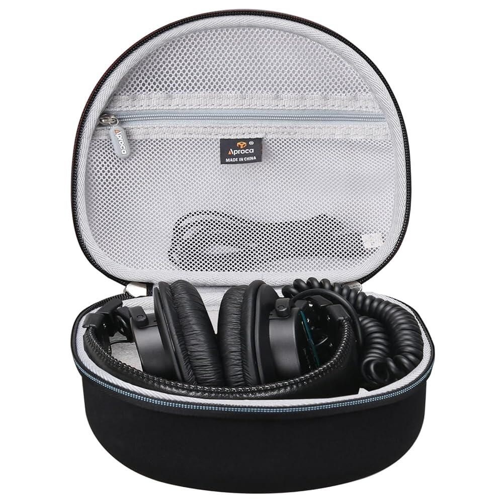 [해외] Aproca 휴대용 보관 헤드셋 케이스, 소니 MDR7506 프로페셔널 대형 다이어프램 헤드폰 및 액세서리용