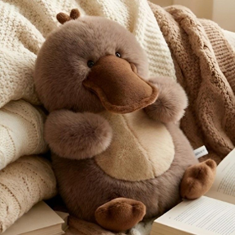 [협력업체]왕부리 오리너구리 인형 귀여운 동물 학생 행운 액막이 남자 여자 개업 집들이