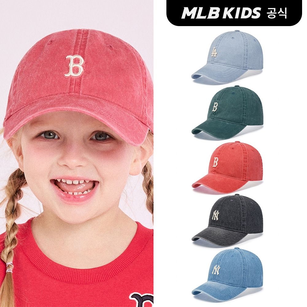 MLB 키즈 (공식)26N 피그먼트 워싱 볼캡 (5color) 7ACPB066N