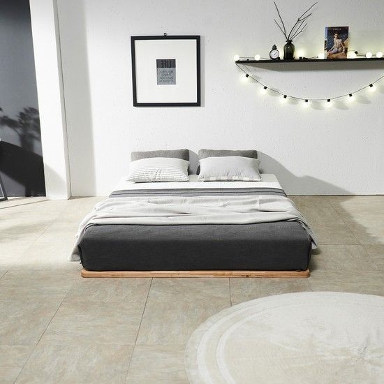 다미란 퀸 1500 저상형 깔판 침대 참죽 원목 프레임 착불