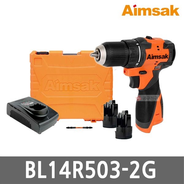아임삭 아임삭 BL14R503-2G 충전 드릴 드라이버 14.4V 3.0Ah 배터리 2개 Gen2 브러쉬리스 속도조절