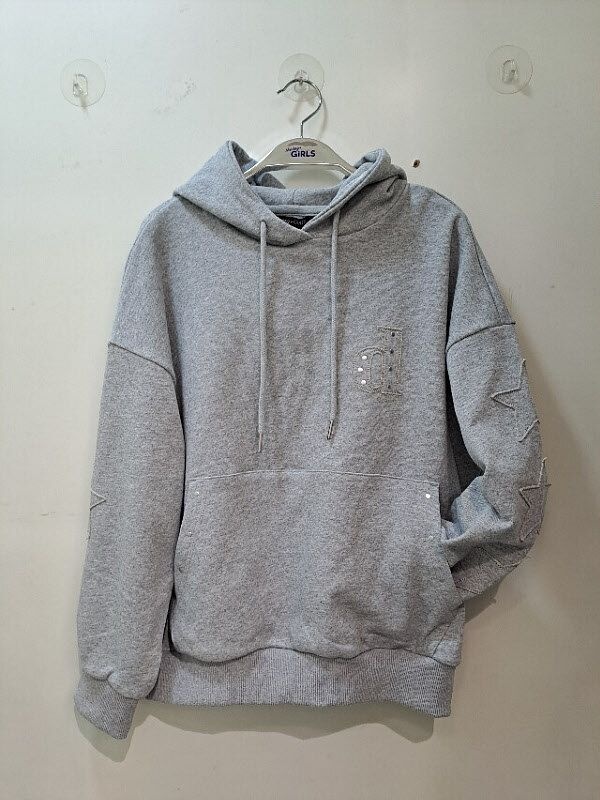 더데이걸 [패션플러스][더데이걸][더데이걸] 힙해 별패치 스터드 후드TGMH26106 (P003758184)