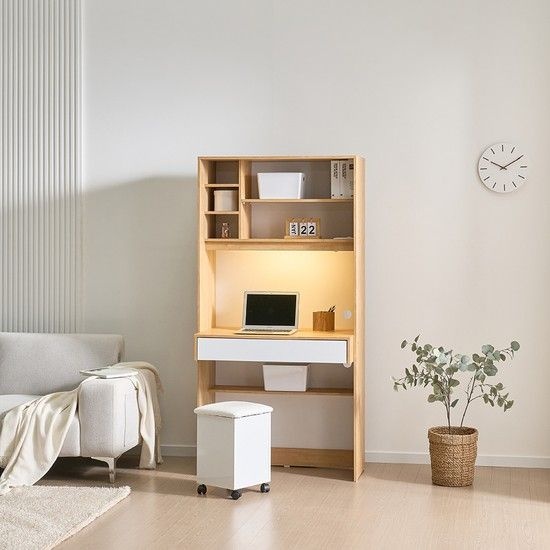 노리다 LED 독서실 책상 900 의자 미포함 착불