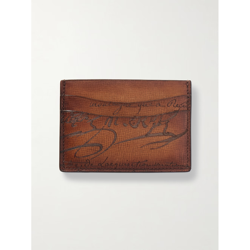 벨루티 벨루티 Brown Bambou Neo Scritto Venezia Leather Cardholder   brown   One Size TP567414417