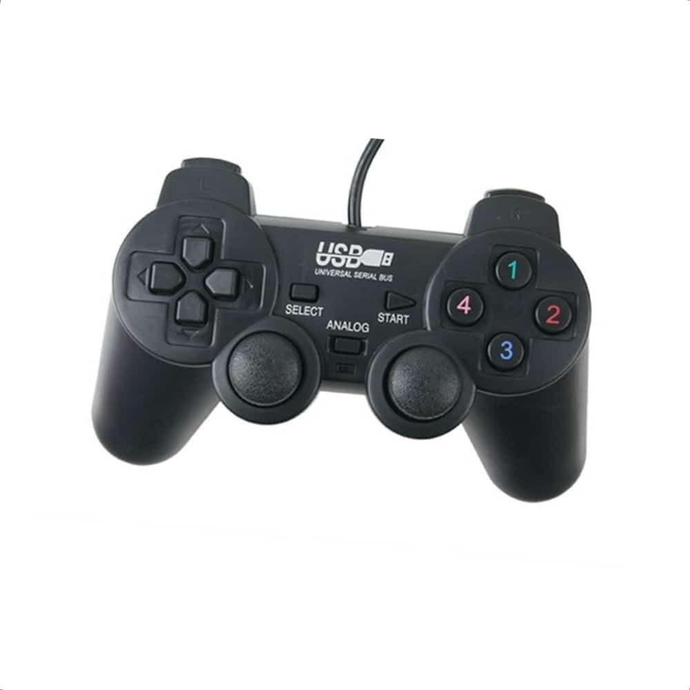 레트로게임 유선패드 USB 유선 게임패드 PC 조이스틱 플스 블랙 입문용 선물