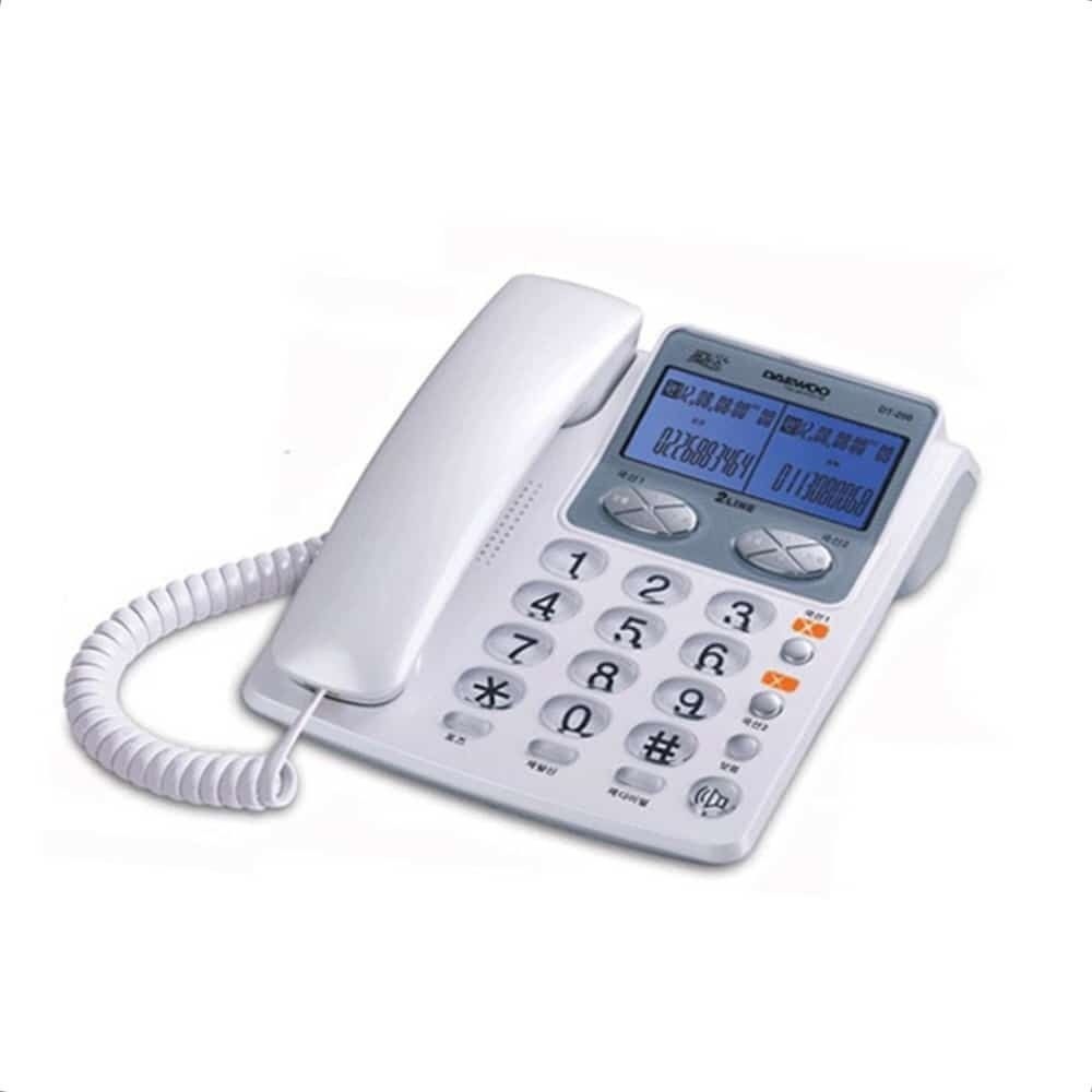 사무실전화기 통화녹음 2회선 유선전화기 개별액정 CID 사무실인테리어 업무용