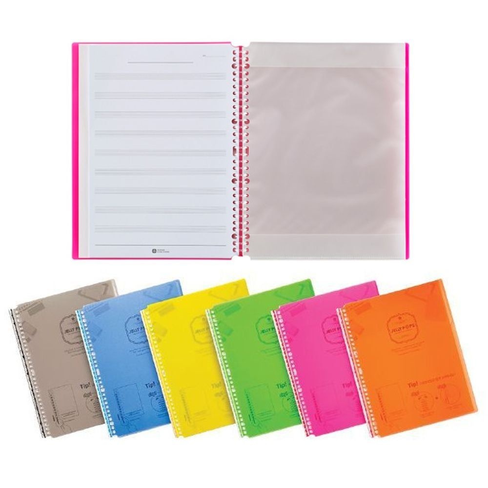 문화산업 스프링 악보 화일 40매 낱개 1P 음악 수업 바인더