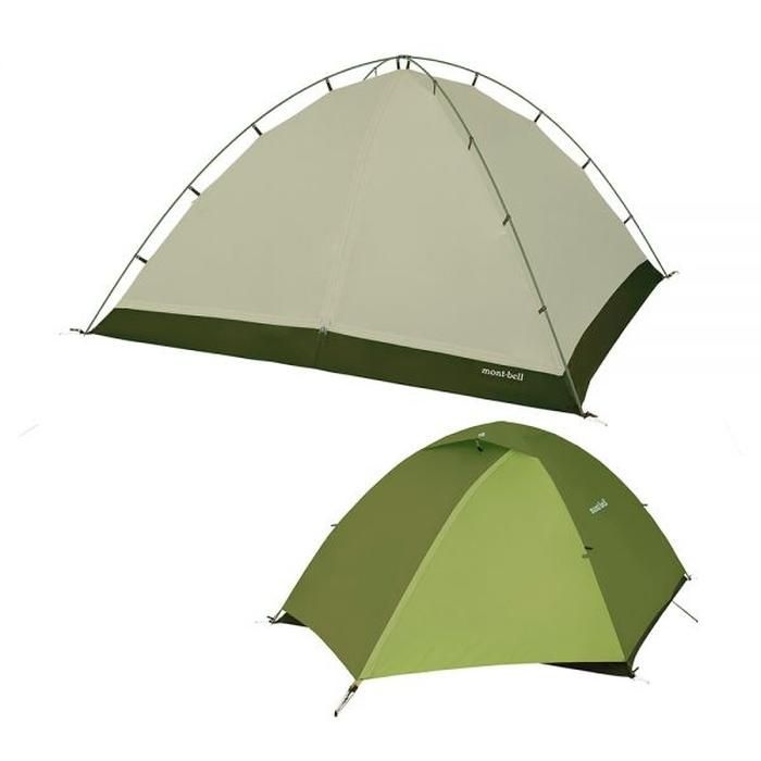 몽벨 3-4인용 백패킹 투어링 캠핑 텐트 크로노스 돔 4 다크그린