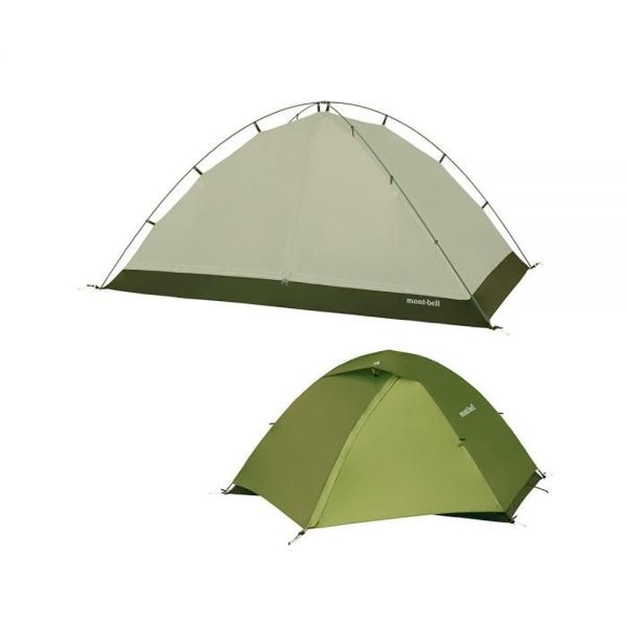 몽벨 2인용 캠핑 텐트 크로노스 돔 2 다크그린 백패킹 트레킹