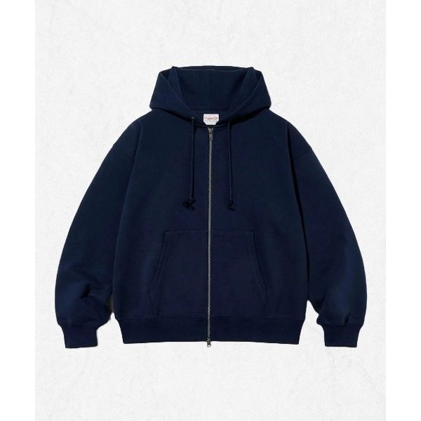 아웃스탠딩 OUTSTANDING AUTHENTIC COMFORT HOOD ZIP SWEAT_NAVY OS00ALHZ01NA 2521420