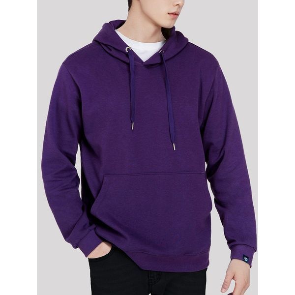 진마니아 [하프클럽]기본 무지 컬러 후드 티셔츠 남자 여성 공용 빅사이즈 M~4XL 오버핏 박스티 루즈핏 커플 컬러 베이직 스