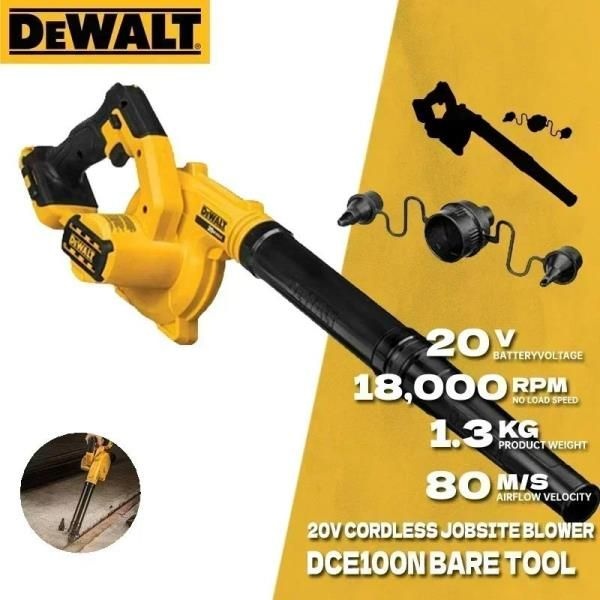 DEWALT DCE100N 무선 소형 Jobsit 송풍기 도구 전용