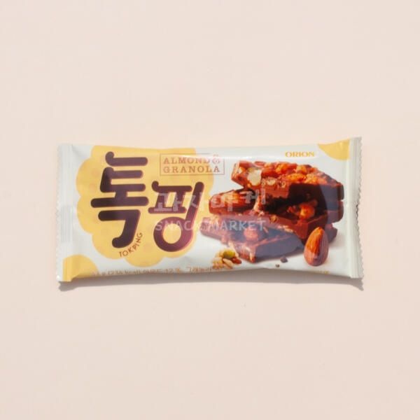 과자마켓 아트박스/과자마켓 오리온 톡핑 아몬드&그래놀라 초콜릿 43gX20개