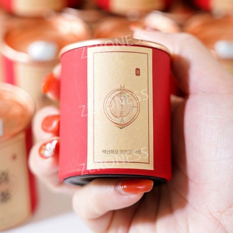 [해외] 헤이티 홍차 허브차 답례품 결혼 선물 항아리 무이산 홍차 실용적인 중국 사탕 상자