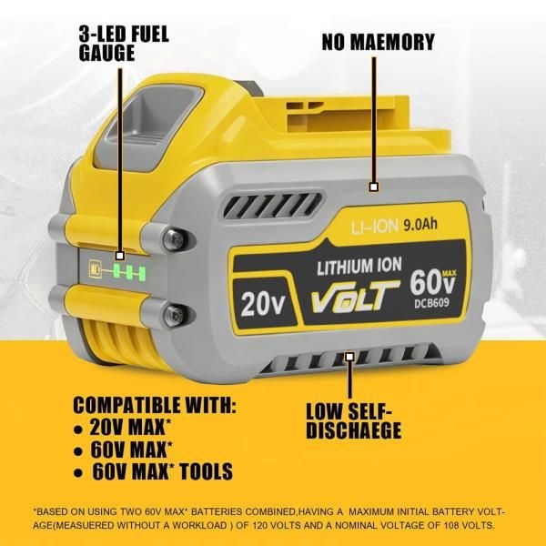 DEWALT 20V/60V MAX 호환 DCB609 DCB547-XJ