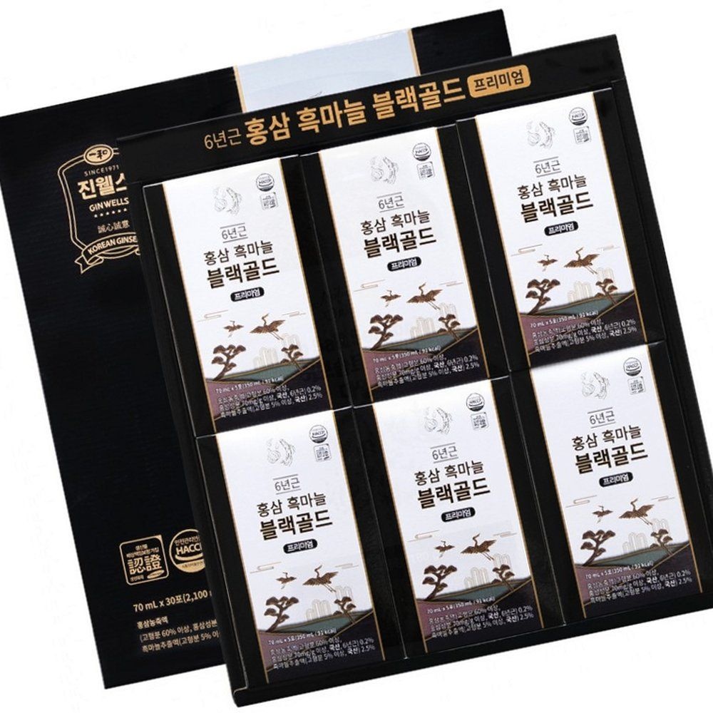 흑마늘액 홍삼 흑마늘 블랙골드 프리미엄액 30포