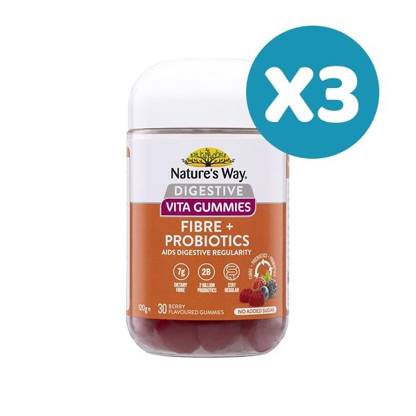 [해외] [명절특가] 네이쳐스웨이 소화 프로바이오틱 30구미X3개