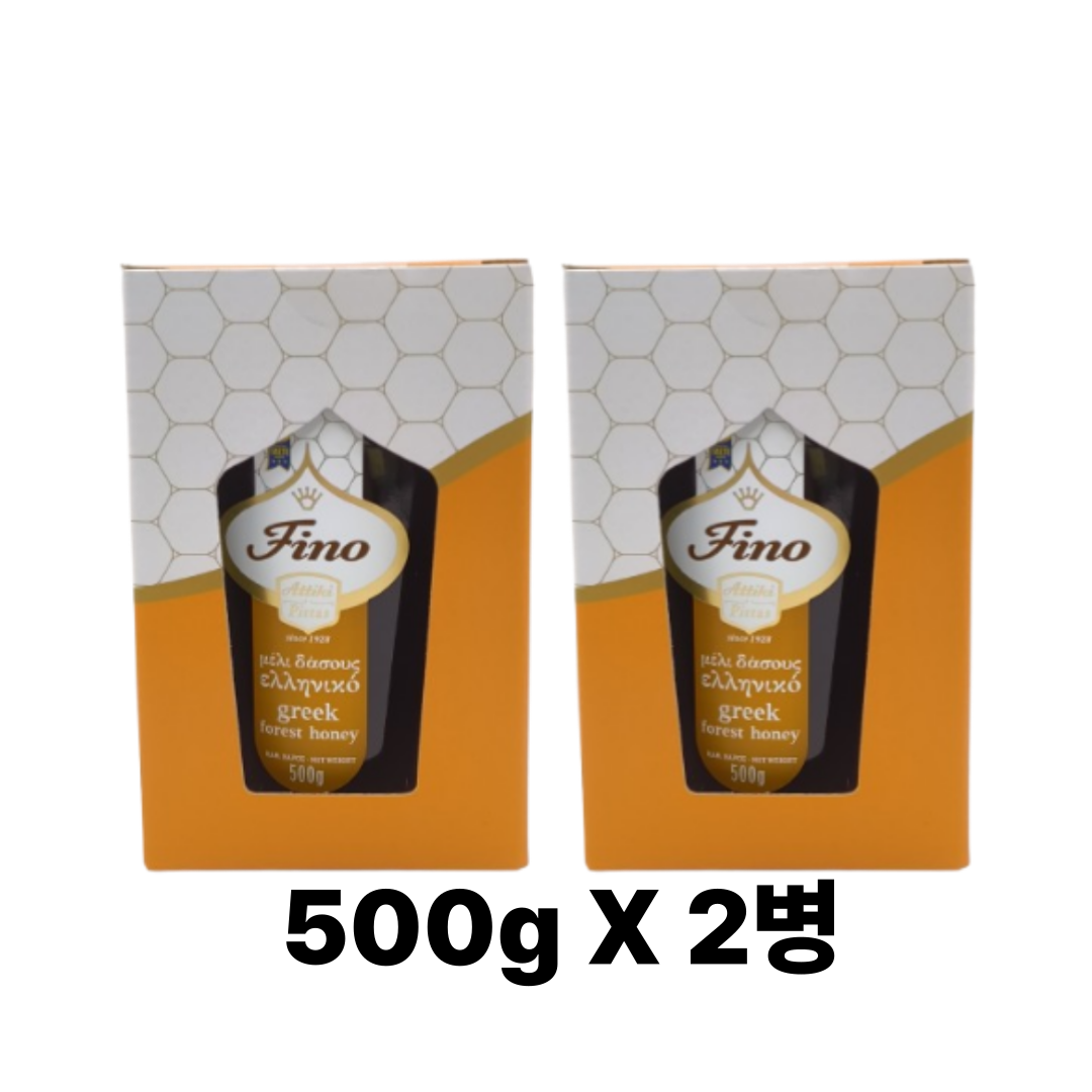 [오늘출발] 아티키 감로꿀 그리스 꿀 그릭 피노 대용량 500g 2병