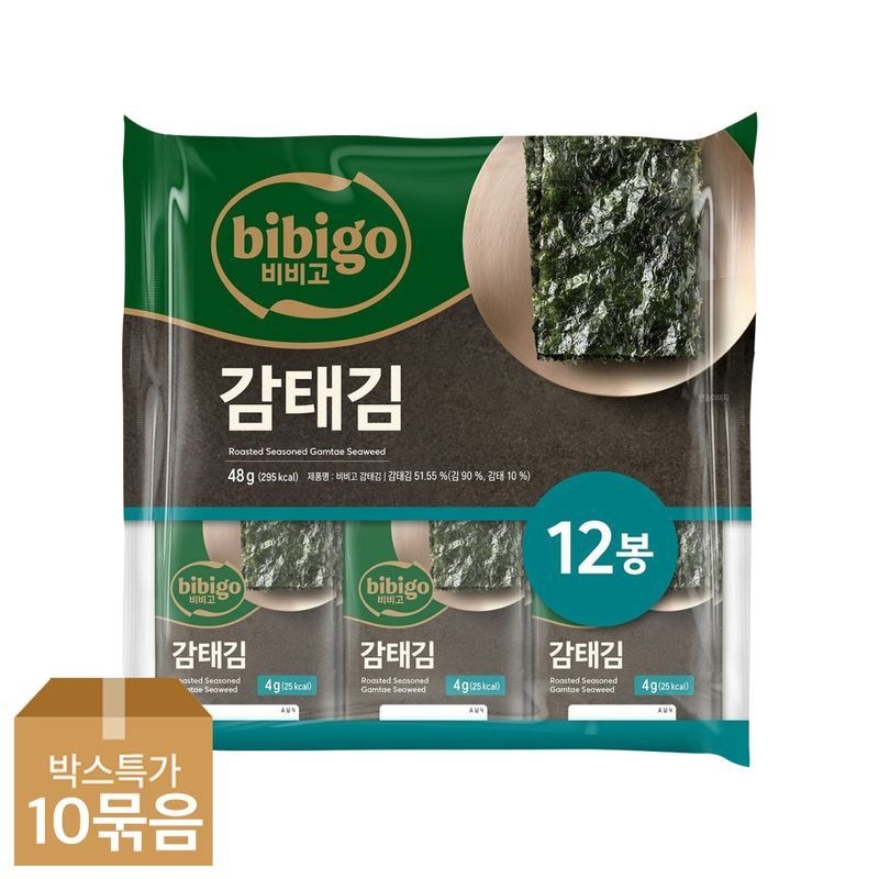 CJ제일제당 [CJ]비비고 감태김 (4gx12ea) x10개
