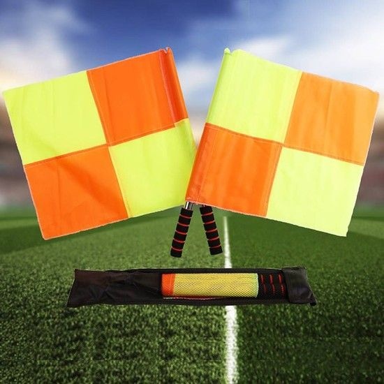 축구 심판 부심기 깃발 세트 2개 운동회깃발 축구대회 오프사이드 응원깃발 오프사이드기