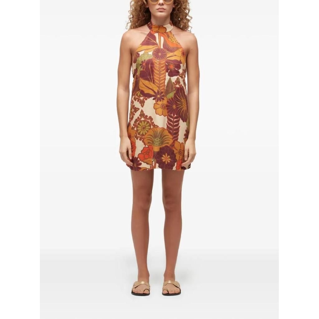 오스클랜 오스클랜 가든 파티 홀터넥 미니 드레스 75319 TP447797391