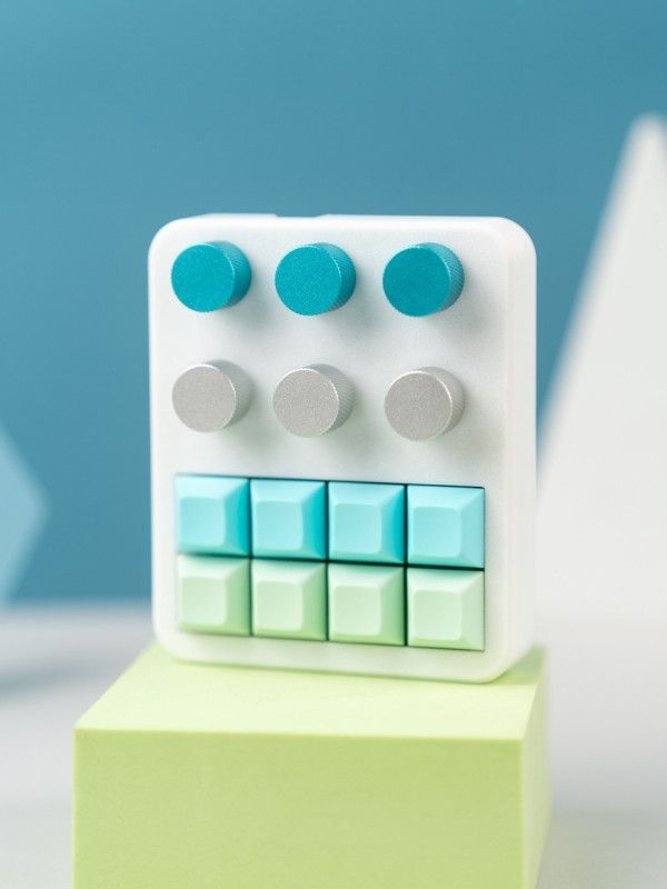 [해외] 매크로키보드 Mir T8+6 기계식키보드 영상편집 MIDI컨트롤러 포토샵 사진보정 알루미늄노브