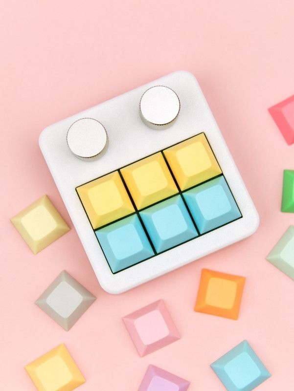 [해외] 매크로키보드 Mir T6+2 기계식키보드 영상편집 프로그래밍 포토샵 사무용