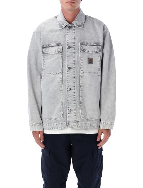 칼하트 25FW 칼하트 WIP 아크틱 디어본 캔버스 12온즈 데님 자켓 I035817 895F Nero