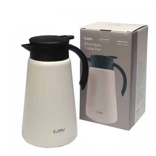 에지리 물병 테이블팟 보온 보냉 워터저그 아이보리1L 테이블팟 식당물병 식당물통