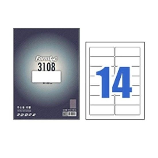 폼텍 주소용찐라벨지 LS3108 100매/14칸