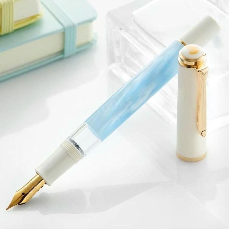 [해외] Pelikan 펠리칸 M200 만년필 파스텔 블루 스페셜 에디션 졸업 입학 승진 입사 선물