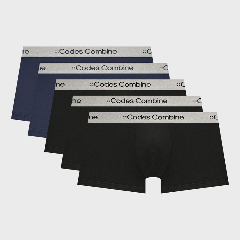 코데즈컴바인이너웨어 CODES COMBINE 이너웨어 실버밴드 쉘론 드로즈 5PACK 3709965 122701