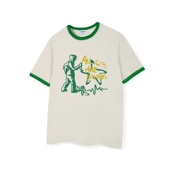 네스파스튜디오 캅바스타드 오버핏 링거 반팔티 4 컬러 NSPE 3003 1954969