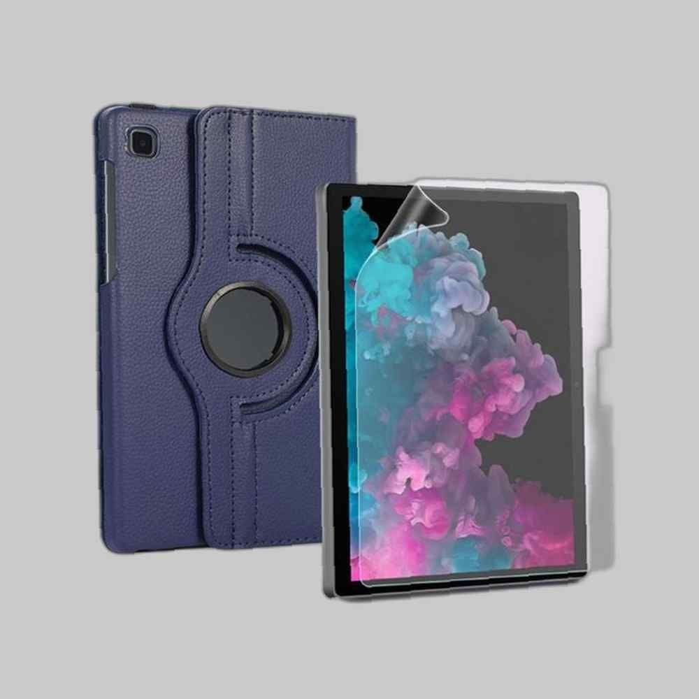 (주)유비코퍼레이션 갤럭시탭S6 라이트 회전 가죽 케이스+종이질감필름 태블릿 케이스 종이질감필름 종이 드로잉