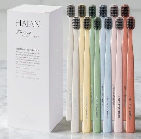 잇치 칫솔 슬림모 컴팩트 잇몸 치석 입냄새 백태 제거 치아 염증 칫솔 12개입