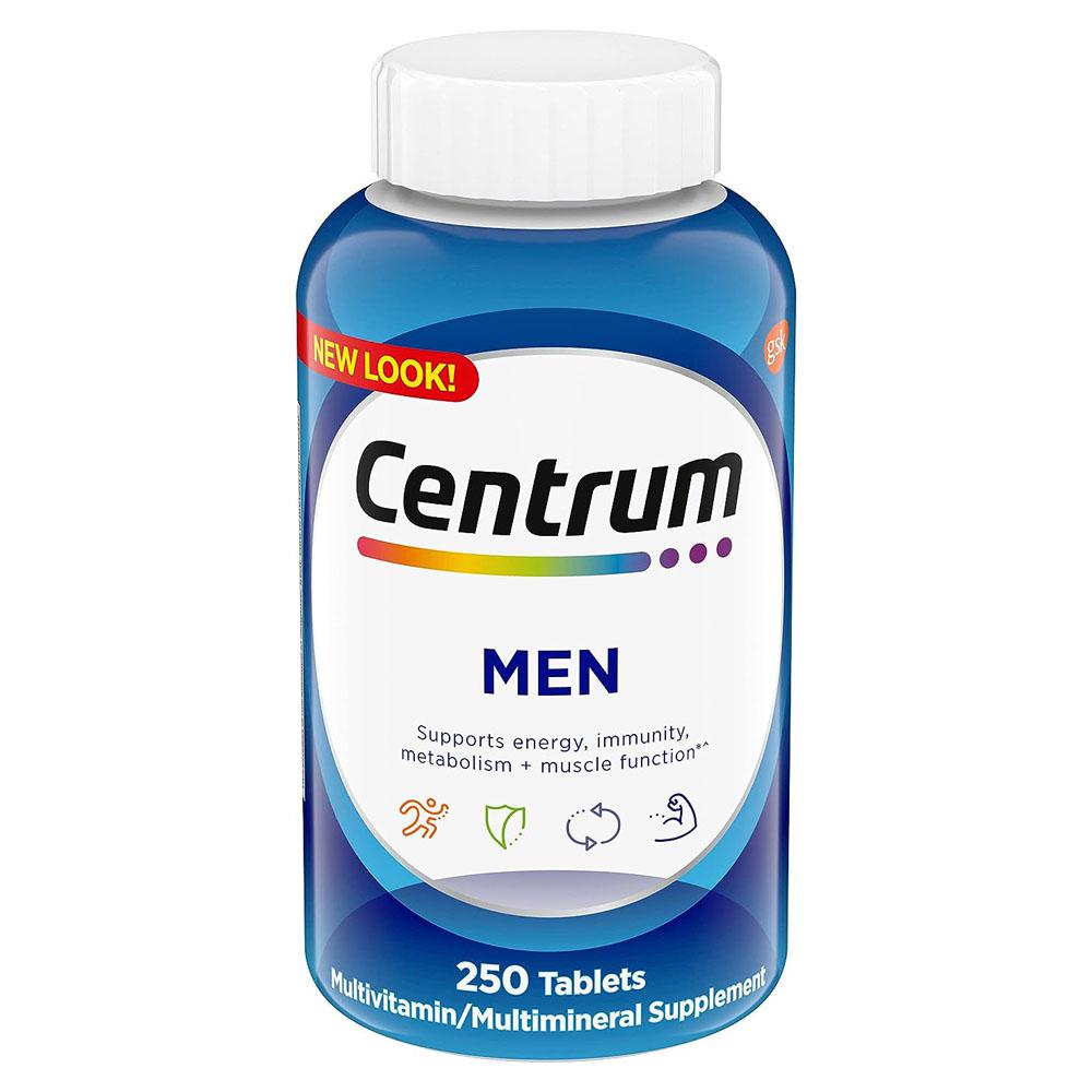 [해외] 센트룸 미국직배송 센트룸 성인 남성 종합비타민 대용량 250정 멀티비타민 Centrum Multivitamin for Men