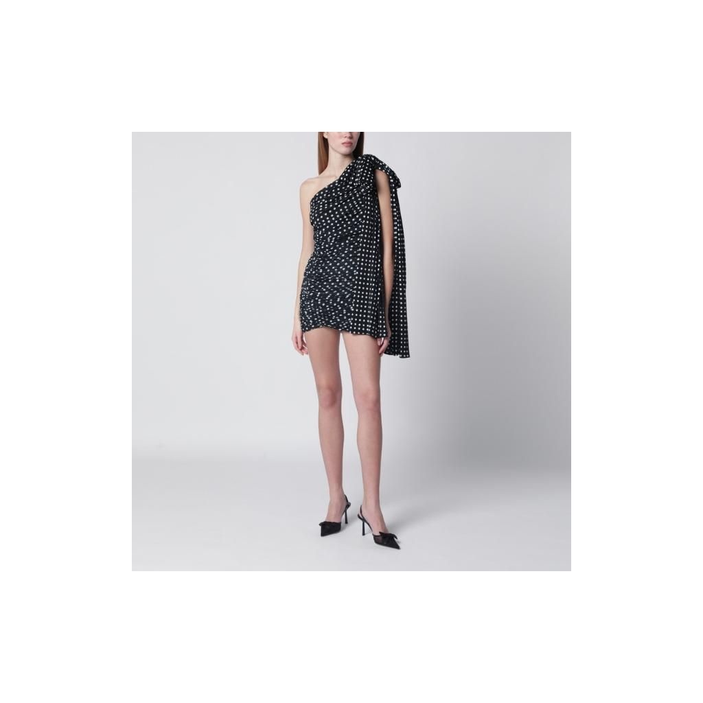 [해외] 파투 Blue polka dot draped one shoulder dress DR2320243PL/XM_PATOU-5962_108-34 Blue  [관부가세포함]