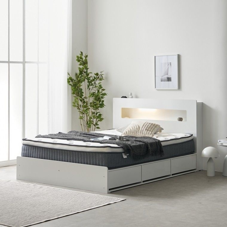 F41663 LED 벙커침대SS+포켓매트리스25cm