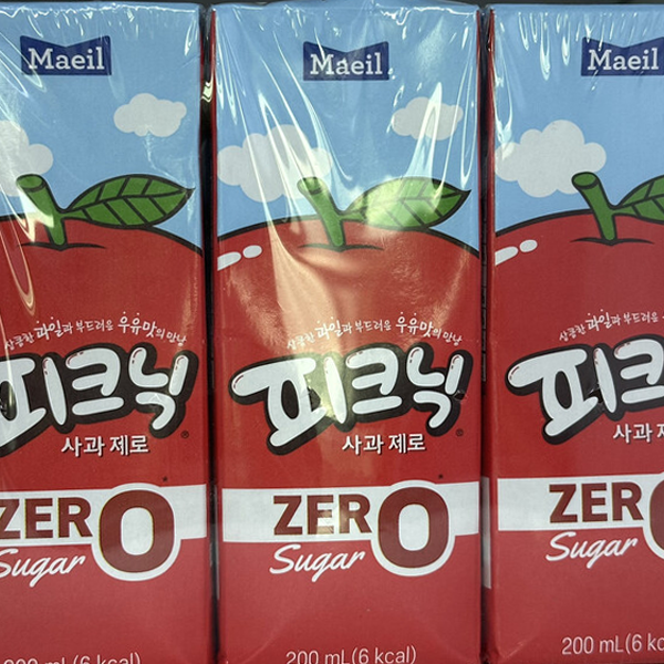 매일유업 피크닉제로 사과 200ml 48팩