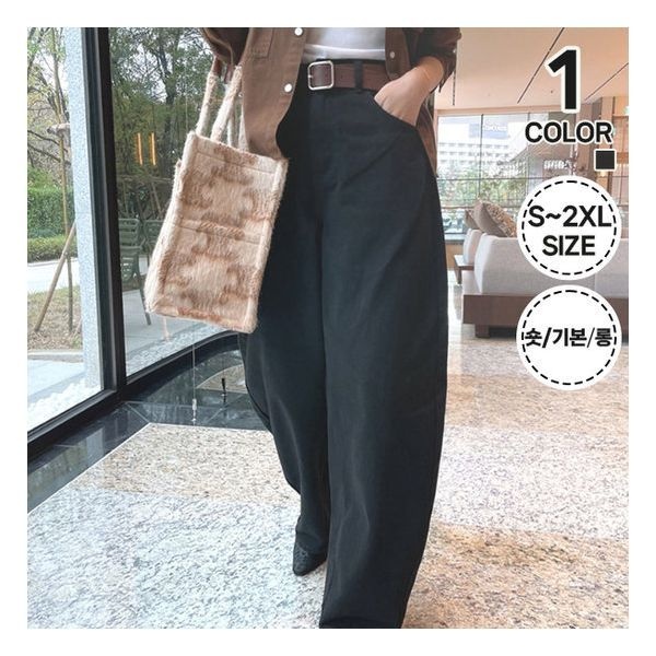 안녕윤수야 [안녕윤수야] 리워드블랙 커브볼륨팬츠 199818