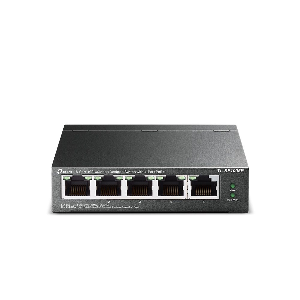 티피링크 TL-SF1005P 5포트 100Mbps 데스크탑 PoE 랜선분배기 스위칭허브(4포트PoE+)