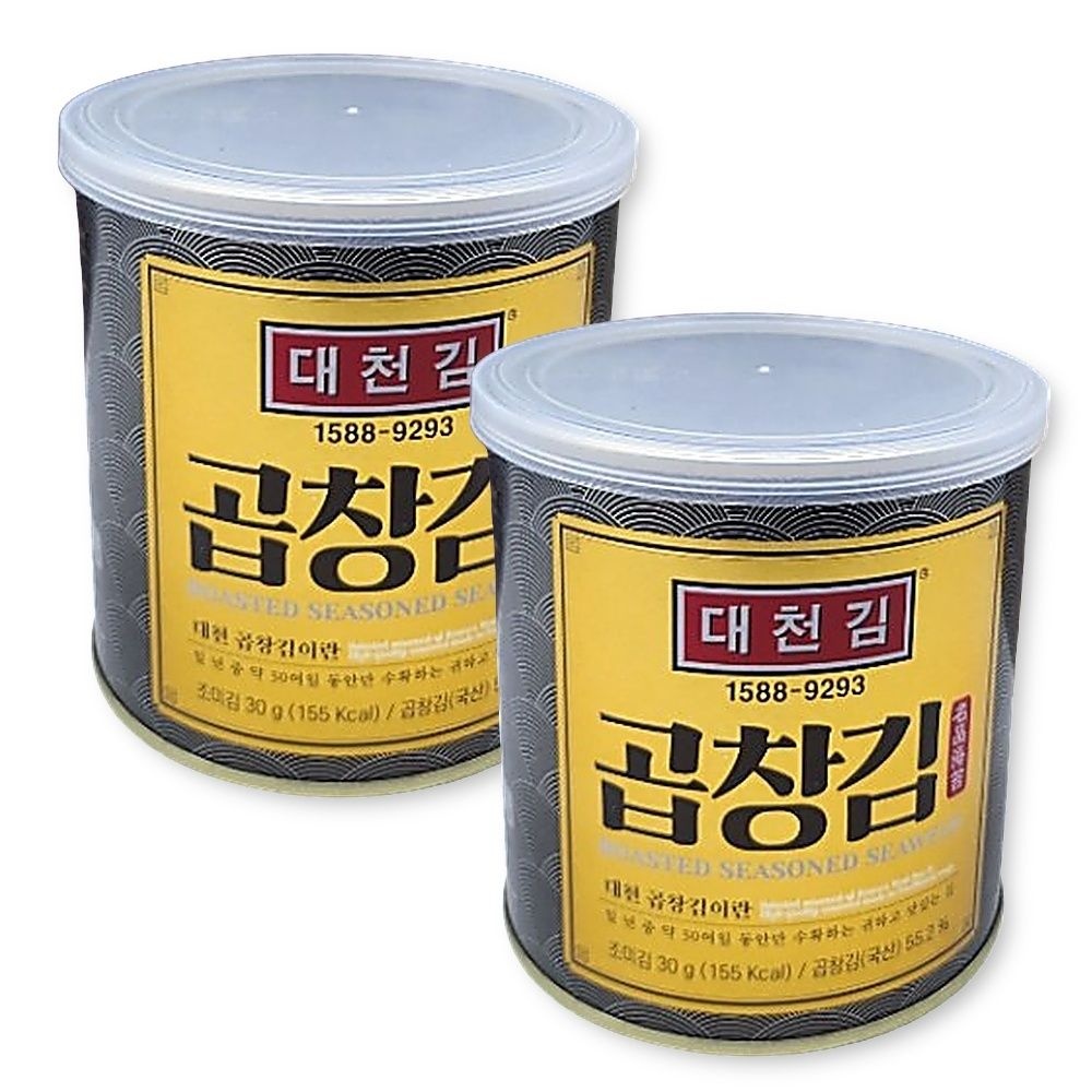 대천김 곱창캔김 곱창김 캔김 김선물세트 술안주김 8캔