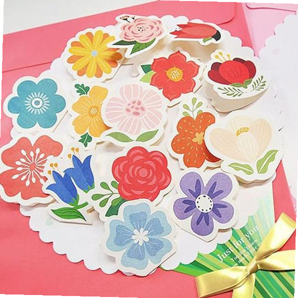 퇴사롤링페이퍼 대형 꽃다발 롤링페이퍼 카드 은퇴 특별한 편지지 2P