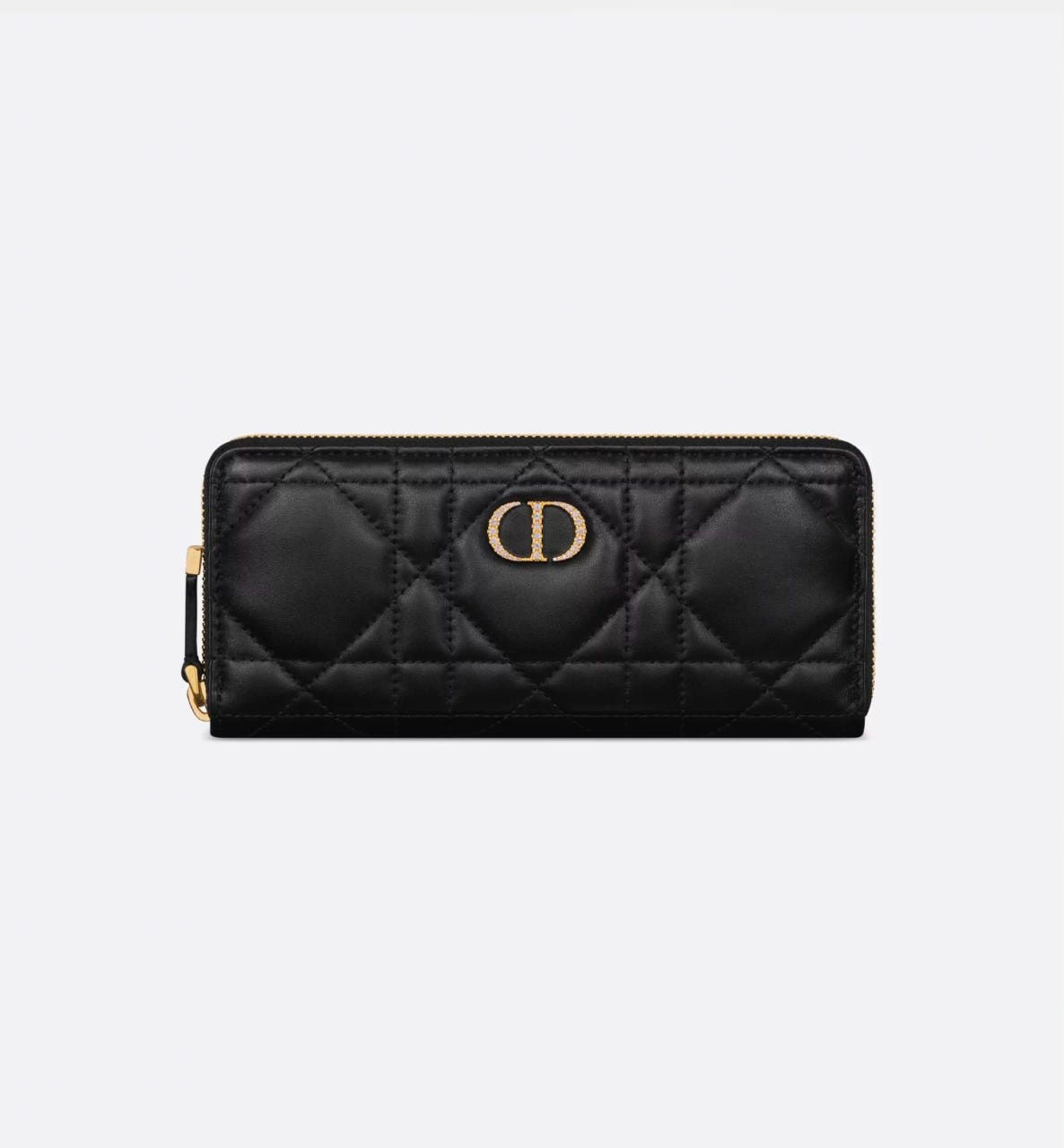 크리스찬디올 국내A/S가능 미스 카로 CD 크라스탈 까나쥬 여성 지퍼 장지갑 S4209UHNN