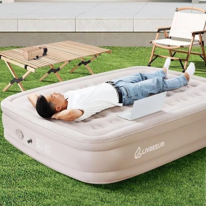 TINY협력사 자동원터치 캠핑용매트리스 차박 자충 특대형 더블 에어매트 캠핑에어매트 텐트