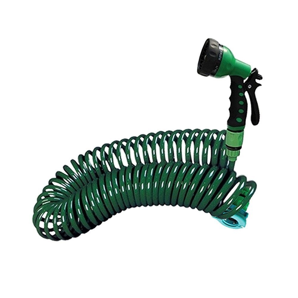 복지니마켓 협력사 화분 베란다청소 농업호스 세차호스 코일호스15M 스텐호스 청소 물호스 농업호스 수도꼭지 원예 세차